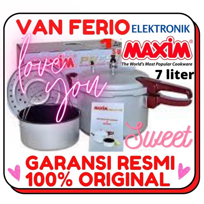 Gambar MAXIM PANCI PRESTO 7 LITER - PRESSURE COOKER 7L dari Van Ferio Shop undefined Tokopedia