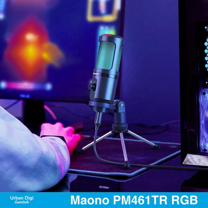 Gambar Maono AU-PM461TR Desktop Studio USB Mic 192Khz - 24 Bit - PM461TR RGB dari Urban Digi Essentials undefined Tokopedia
