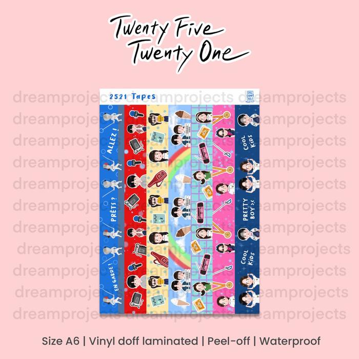 Gambar Twenty Five Twenty One Kdrama Merchandise Keychain Sticker Sheet - sticker tapes dari Dreamprojects undefined Tokopedia