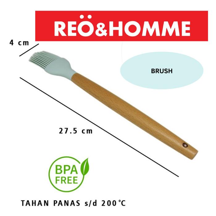 Gambar Reo&Homme Alat Masak Lengkap Double Silicone OR203 Kitchen Utensils - brush dari Reo & Homme Living undefined Tokopedia