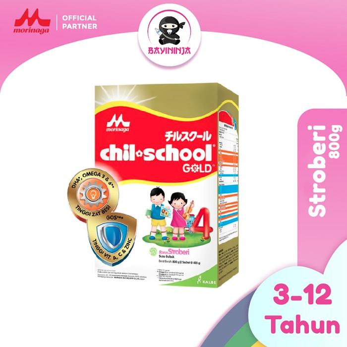 Promo Harga Morinaga Chil School Gold Stroberi 800 gr - Tokopedia