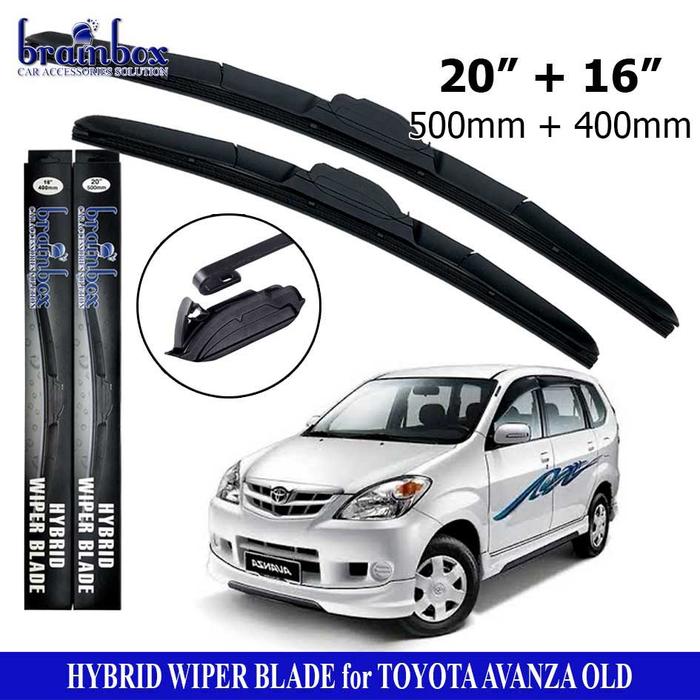 Gambar HIGH QUALITY Hybrid Wiper Blade Avanza Xenia All Car Model Wiper Kaca - Avanza Old dari Brainbox Car and Home undefined Tokopedia