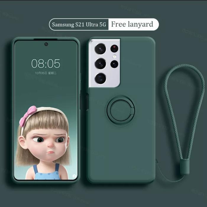 CASE SAMSUNG GALAXY S21/S21+ PLUS/S21 ULTRA IN MATERIAL SILIKON Biru,  S21 ULTRA