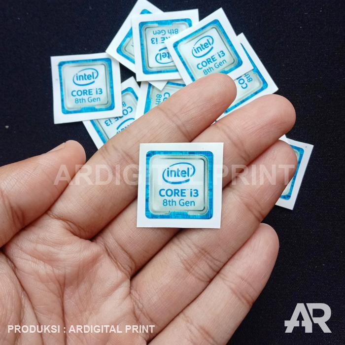 Gambar STIKER INTEL CORE i3 GEN 8th STIKER VINYL LAMINASI GLOSSY SATUAN dari Ardigital Print undefined Tokopedia