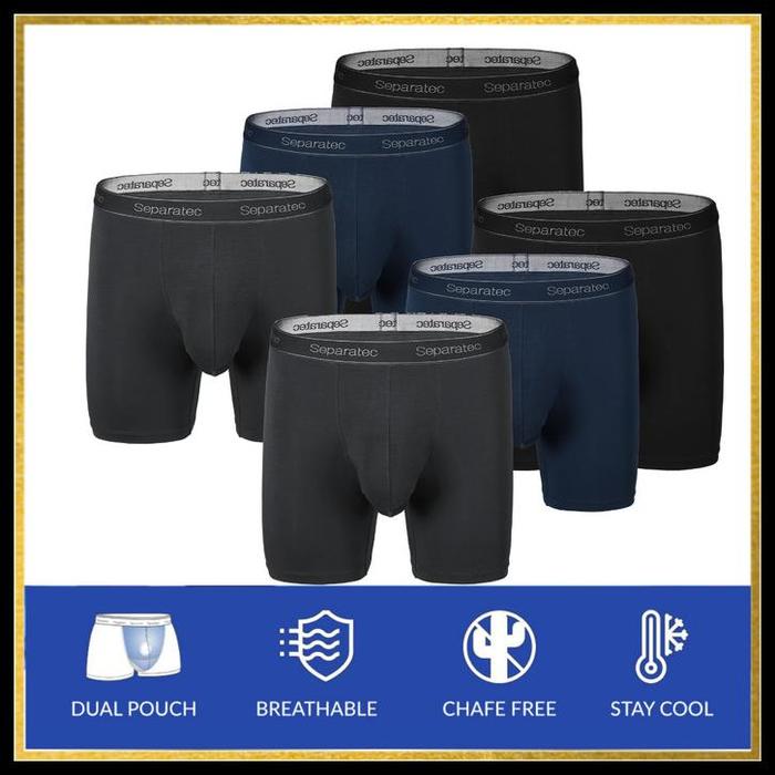 Gambar TERBARU CELANA DALAM PRIA SEPARATEC BOXER MICRO MODAL PREMIUM 6 PCS - - S, Hitam dari ikhsan09 undefined Tokopedia
