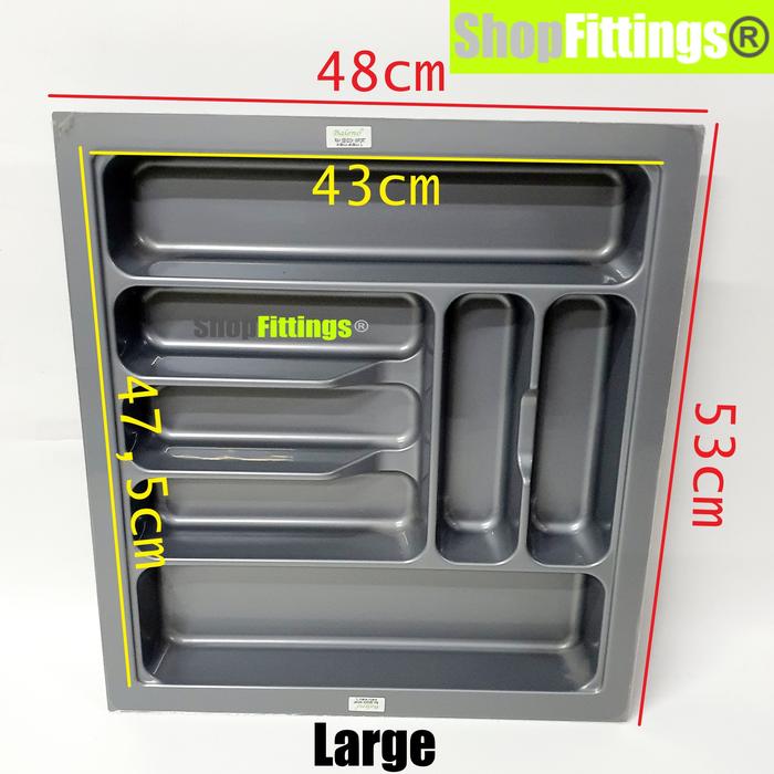 Gambar Rak Sendok Garpu Pisau Dapur Sekat Laci Alat Tulis Rak Abu L or XL - Rak Abu L dari Shop Fittings undefined Tokopedia