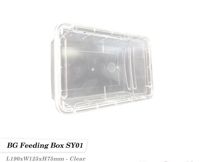 Gambar Reptile Plastic Feeding Box Kotak Reptil / Box Kandang Tarantula - Small, Black dari Reptizoo undefined Tokopedia