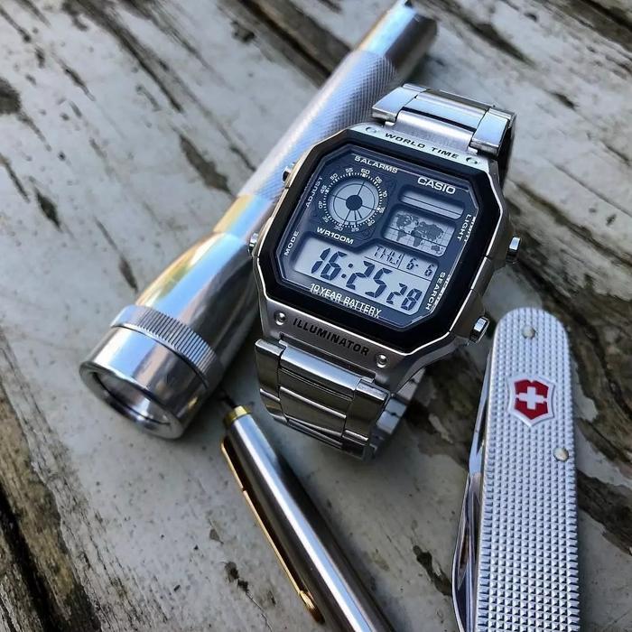 Jam Tangan Casio Ae-1200 Illuminator Original