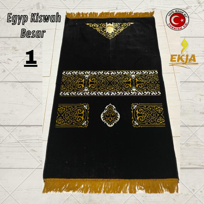 Gambar SAJADAH KISWAH EGYP platinum turkiye mesir turkey Besar dewasa Timbul - EGYP Besar 1 dari ekjastore undefined Tokopedia