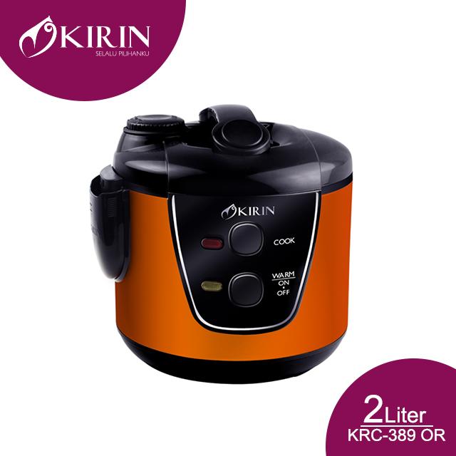 Gambar Rice Cooker Kirin 2 Liter KRC-389 / Penanak Nasi / Stainless Steel - Orange dari Kirin.indonesia undefined Tokopedia