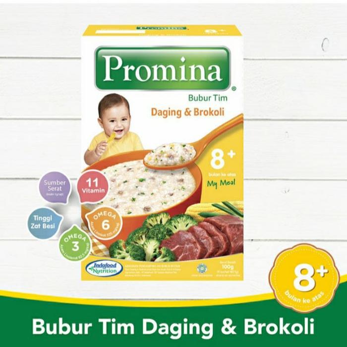 Gambar Promina Bubur Bayi Box Tim Daging Brokoli 8+ dari Lolipopbabykid undefined Tokopedia