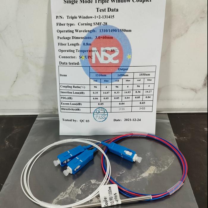 Gambar Splitter ratio 3:97 sc upc three window G657A1 high quality - 4:96 dari NS2 INDONESIA undefined Tokopedia