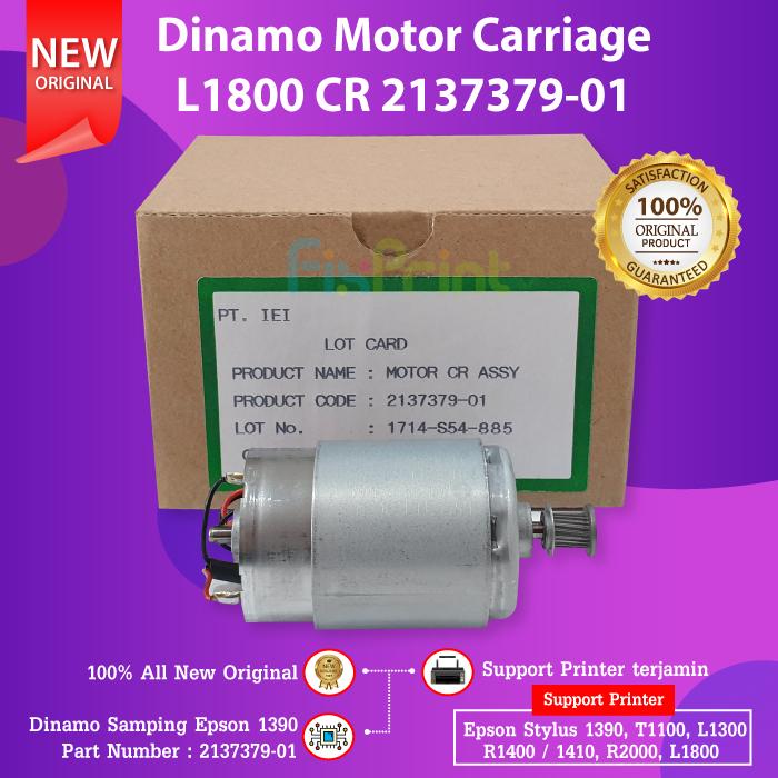 Gambar Dinamo Motor Carriage Epson L1300 T1100 L1800 1390 Dinamo CR Printer - Dinamo PF dari FixPrint Bandung undefined Tokopedia