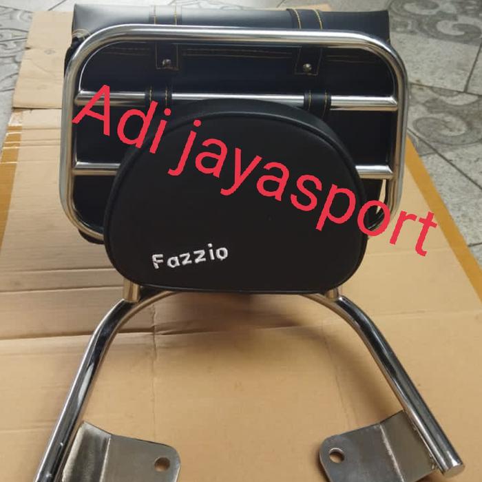 Gambar backrack fazzio/back rack fazzio/aksesoris Yamaha fazzio - Hitam dari Adi jayasport undefined Tokopedia