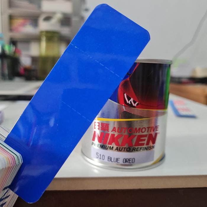 Gambar CAT DUCO SOLID / CAT MOBIL WARNA SOLID / NIKKEN AUTOMOTIVE / CAT DUCO - Blue Oreo dari Naga Mas Online undefined Tokopedia