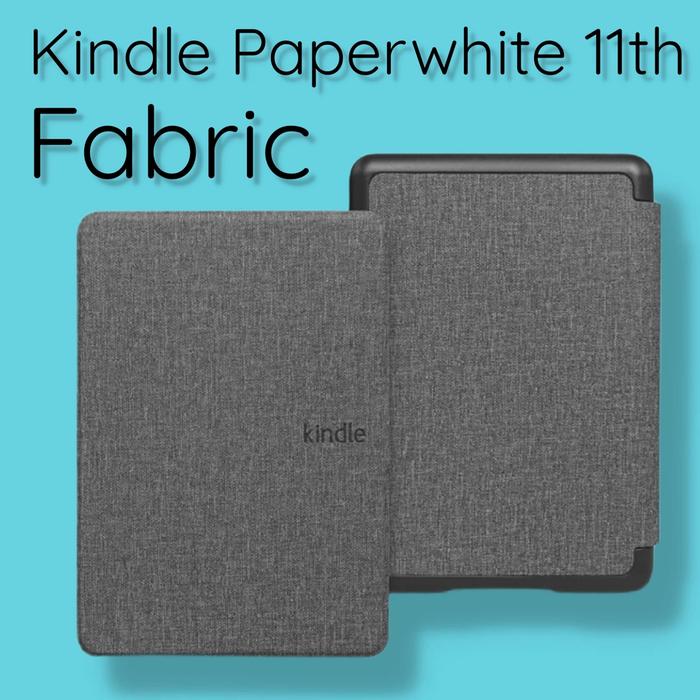 Gambar Fabric Kindle Paperwhite 11th Generation Casing Cover Smart Case 11 - Abu-abu dari Soeraya Boutique undefined Tokopedia