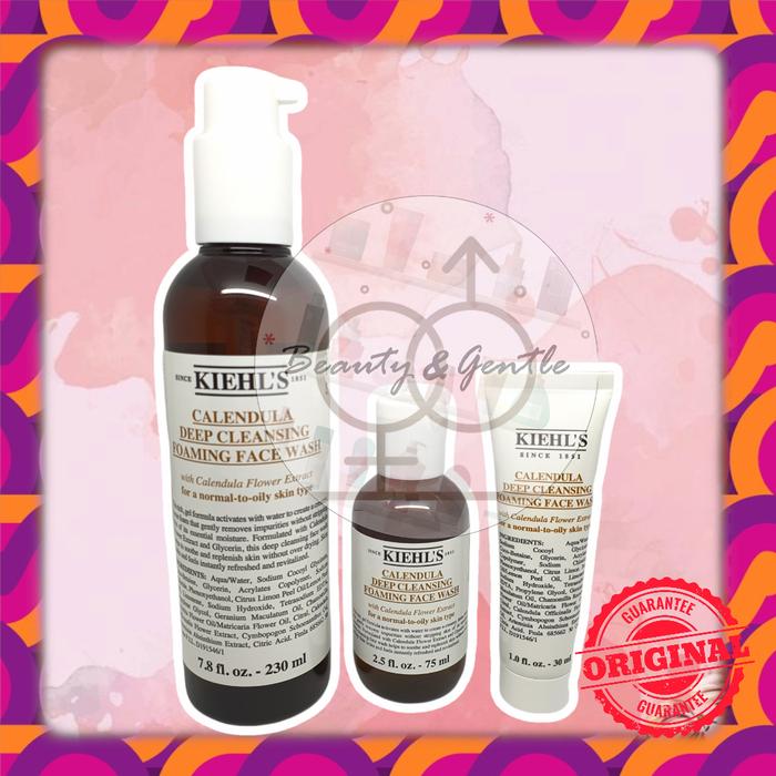 Gambar PROMO Kiehls Calendula Deep Cleansing Foaming Face Wash 30ml / 75ml - 230ml dari Beauty&amp;Gentle undefined Tokopedia