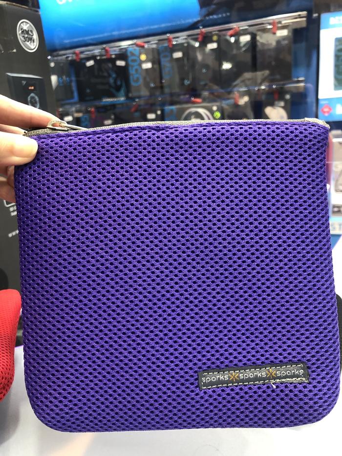 Gambar Pouch Dompet Case untuk Power Bank / Charger / Kosmetik / Earphone - Ungu dari Click & Go Tokopedia undefined Tokopedia