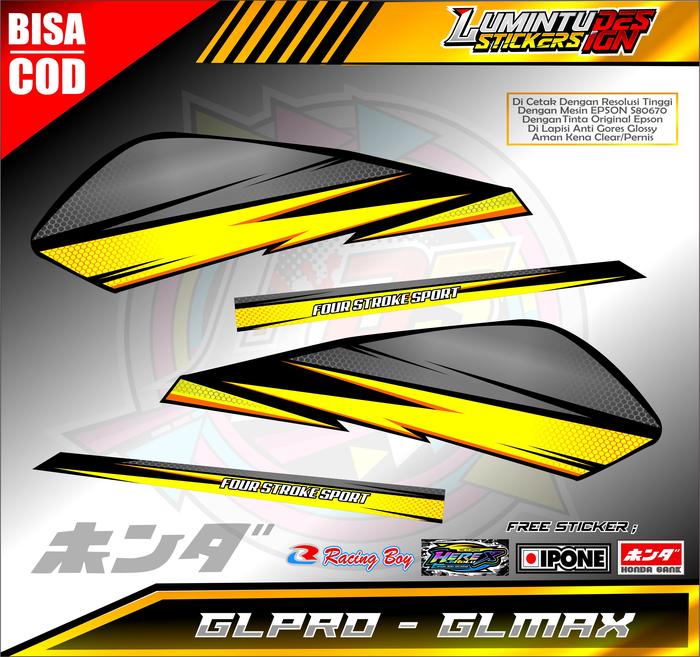 Gambar Striping Sticker Variasi GL Pro GL Max Striping Honda GL - Kuning dari Lumintu Stickers Design undefined Tokopedia