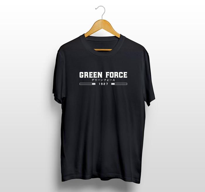 Gambar Kaos Bonek Persebaya Surabaya Green Force 1927 Tulisan Jepang Original - Hitam, L dari Abi Kiya Store undefined Tokopedia