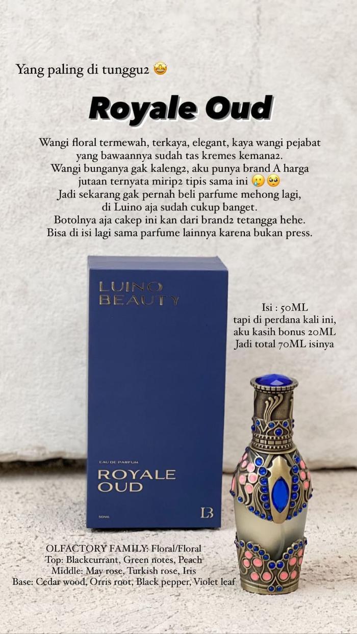 Gambar luino beauty parfum dubai sahara series - Royale Oud dari noic.id undefined Tokopedia