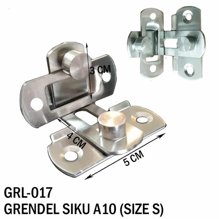 Gambar Grendel Siku Kait Pintu Sliding Slot Pintu Geser - Size S dari indo'one undefined Tokopedia