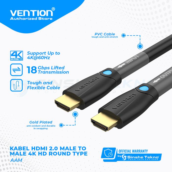 Gambar Vention 8 Meter Kabel HDMI (100% Work) For Structure Cabling - AAM dari Vention Authorized Store undefined Tokopedia
