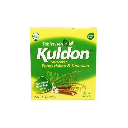 Gambar KULDON HERBAL @4 TAB/STRIP - MEREDAKAN PANAS DALAM & SARIAWAN dari Apotek Soya undefined Tokopedia