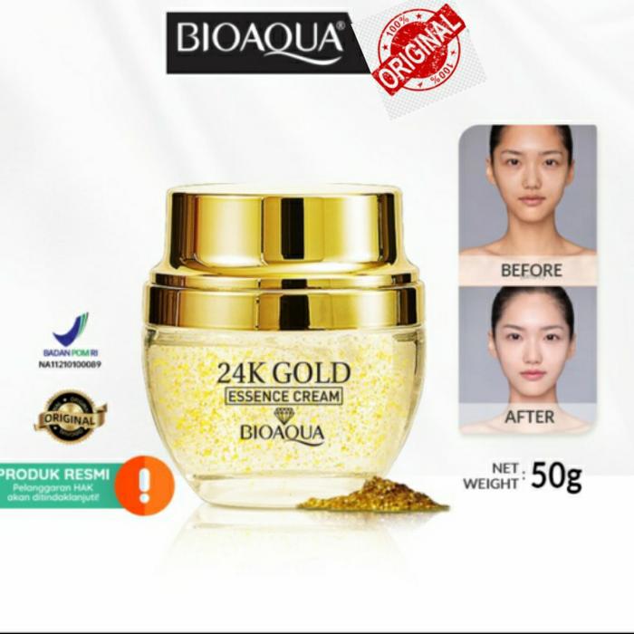 Gambar BIOAQUA Beauty 24k Gold Essence Cream 50 g - ORIGINAL dari Eranuoto Shop undefined Tokopedia