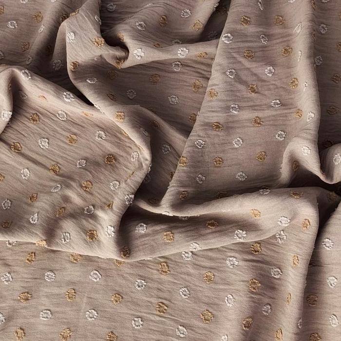 Gambar Rayon CRINKLE CEY Airflow URAGIRI Original Kain Katun Motif Dots Two - Mauve, 0,5 meter dari -GIO Store- undefined Tokopedia