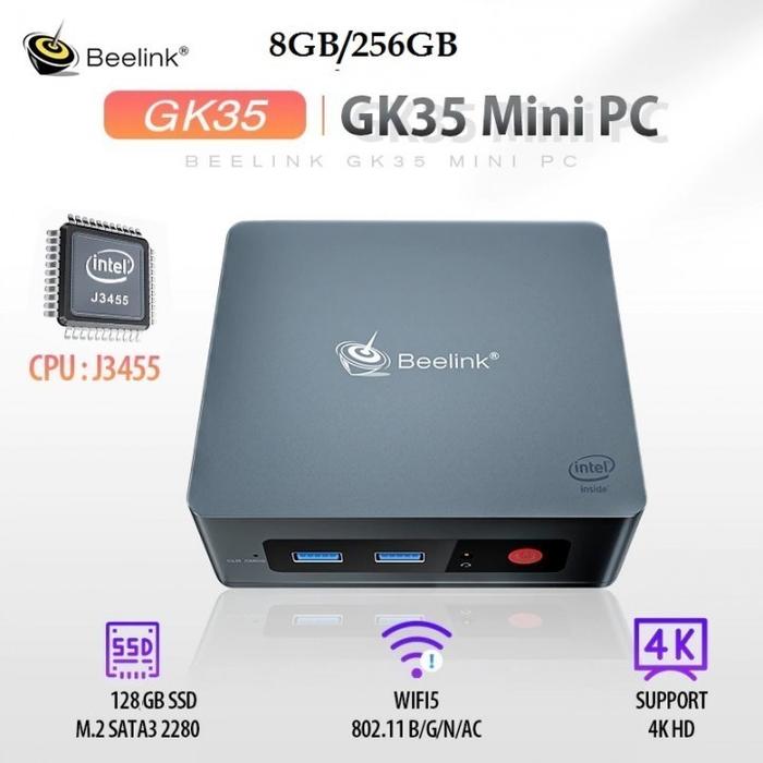 Gambar Mini PC BEELINK GK35 RAM 8GB ROM 256GB - Intel J3455 Windows 10 - Standart dari LuckyStar888 undefined Tokopedia