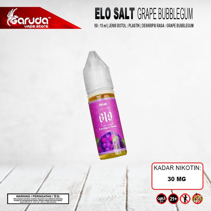 Gambar Liquid Saltnic Elo Bubblegum Series Public 15ml Bercukai - GRAPE dari GARUDA VAPE CILANDAK undefined 3 Tokopedia