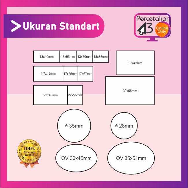 Gambar Bikin Stampel Otomatis / Stampel Flash / Stampel Warna - STANDART, 1 WARNA dari Percetakan A3 undefined Tokopedia