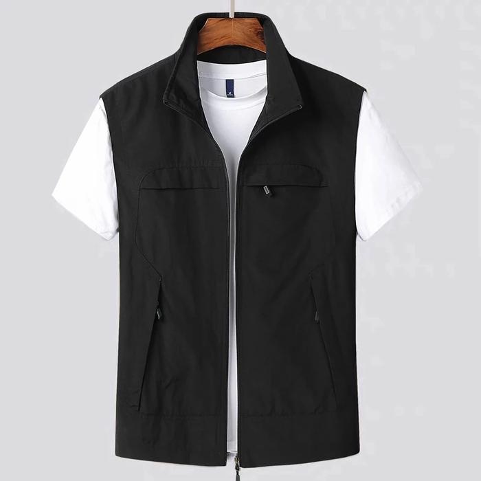 Gambar jaket rompi motor pria terbaru/rompi motor pria kekinian/rompi keren - Hitam, M dari _brankystore undefined Tokopedia