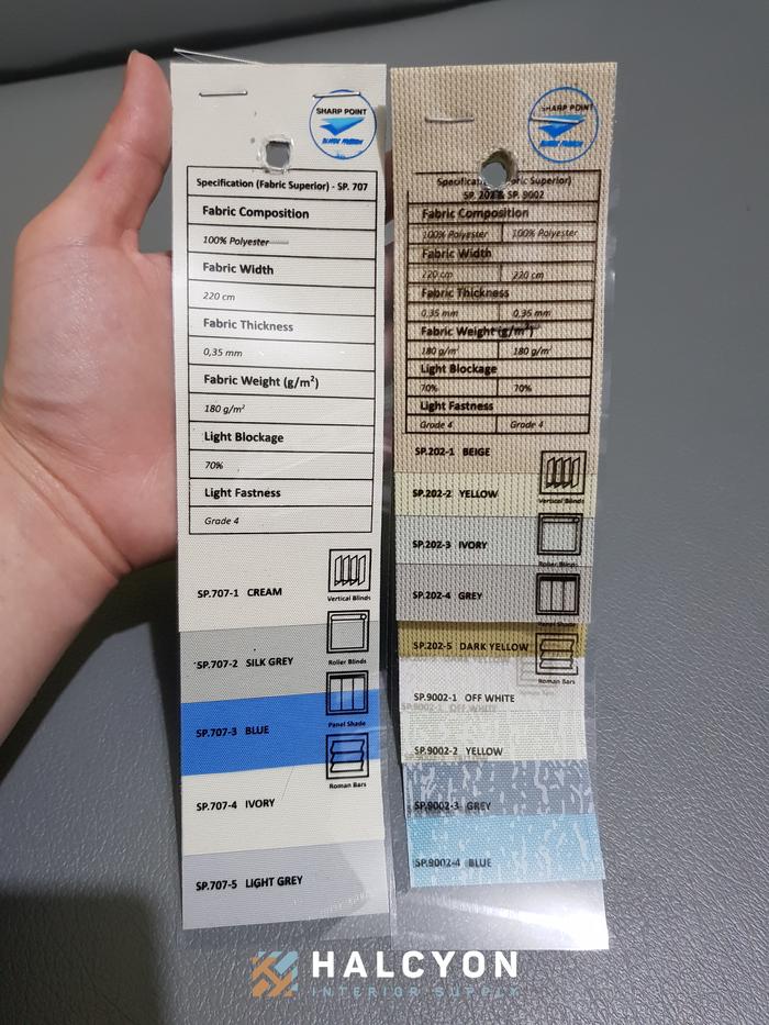 Gambar Roller Blinds Sharp Point Chain XL - Banyak Pilihan Kain - Dim Out Deluxe1 dari Halcyon Interior Supply undefined Tokopedia