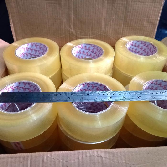 Gambar lakban bening jumbo 300 yard x 2 inch murah - Bening dari CAHAYAELEKTRIKJAYA undefined Tokopedia