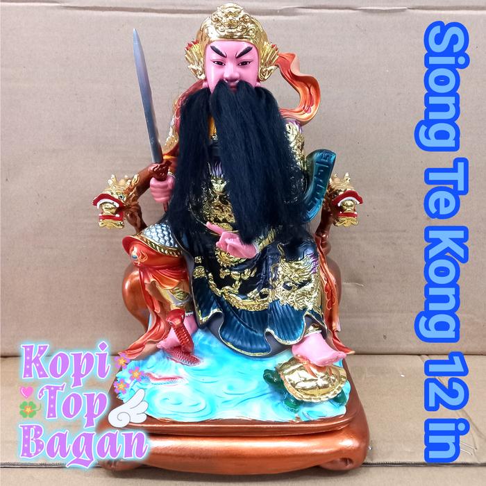Gambar Patung Dewa Siong Te Kong uk 12 in Hian Tian Sang Ti fiber W4 uk 30 cm dari Coffee Buddha undefined Tokopedia