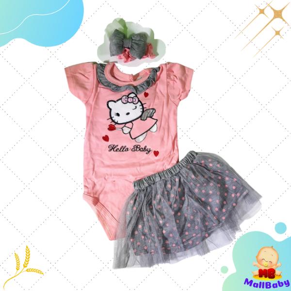 Gambar Baju Bayi Perempuan 0 3 6 9 Bulan Setelan Jumper Bayi Angel Kitty - Salem dari Mall-Baby undefined Tokopedia