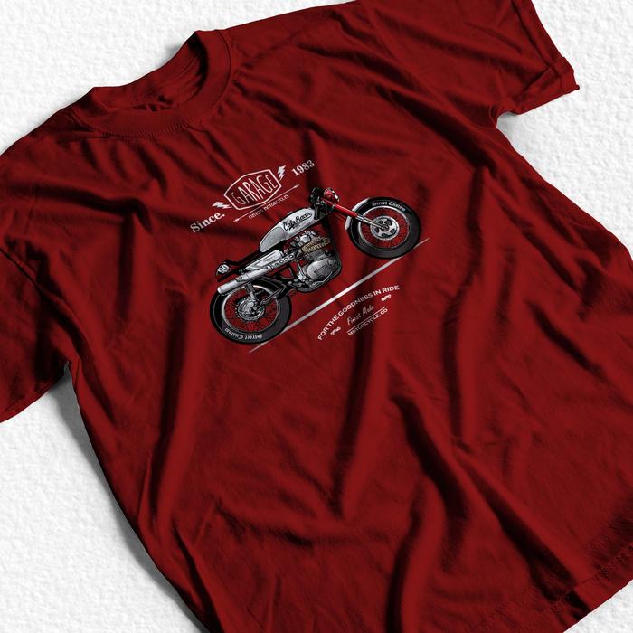 Gambar Kaos Distro Cowo Lengan Pendek Baju Atasan Pria Kekinian, Garage - Navy, 2XL dari BONTOT CLOTHING undefined 5 Tokopedia