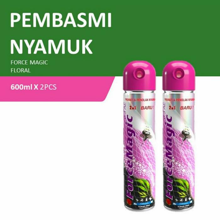 Gambar Pembasmi Nyamuk Force Magic Floral Fragrance 600 Ml Paket Twin Pack dari Rich Store88# undefined Tokopedia