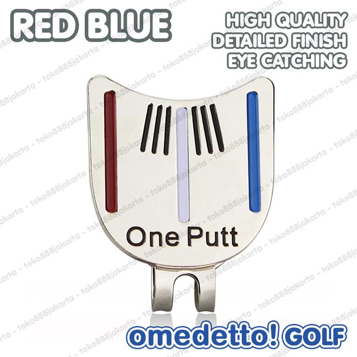 Gambar MAGNETIC GOLF BALL MARKER 3 LINES ALIGNMENT HAT CLIP - RED BLUE dari TOKO 888 JAKARTA undefined Tokopedia