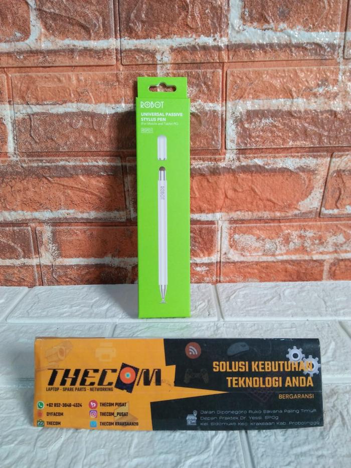 ROBOT Universal in Capacitive Stylus Pen for Mobile and Tablet PC di  Thecom Pusat Tokopedia