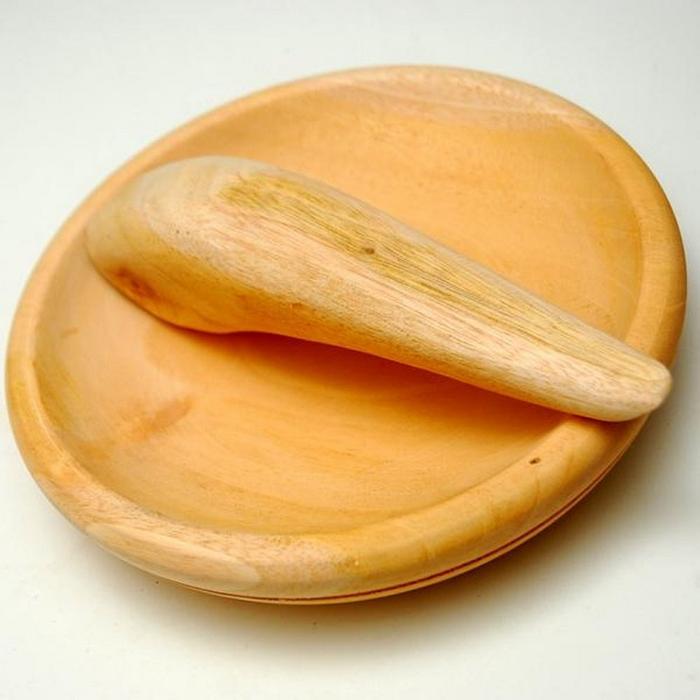 Gambar Cobek Kayu + Ulekan Cobek Coet Kayu Asli 1 Set - K-16 cm dari Kitchenmart306 undefined Tokopedia