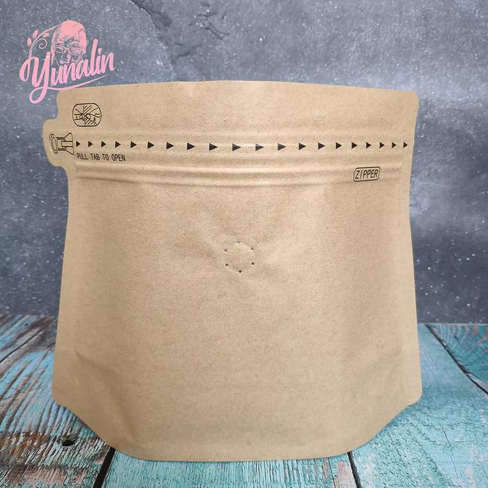 Gambar Trapesium Papercraft Coklat 250GR | Standing Pouch Diamond Berlian - DENGAN VALVE dari Yunalin undefined Tokopedia