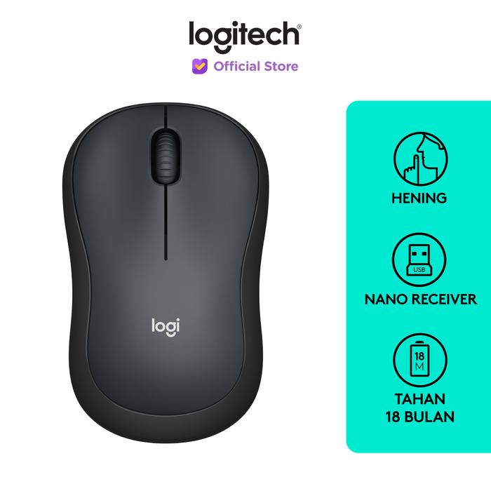 Gambar [FS] Logitech M220 Silent Wireless Mouse - Graphite dari Logitech Official Store undefined Tokopedia