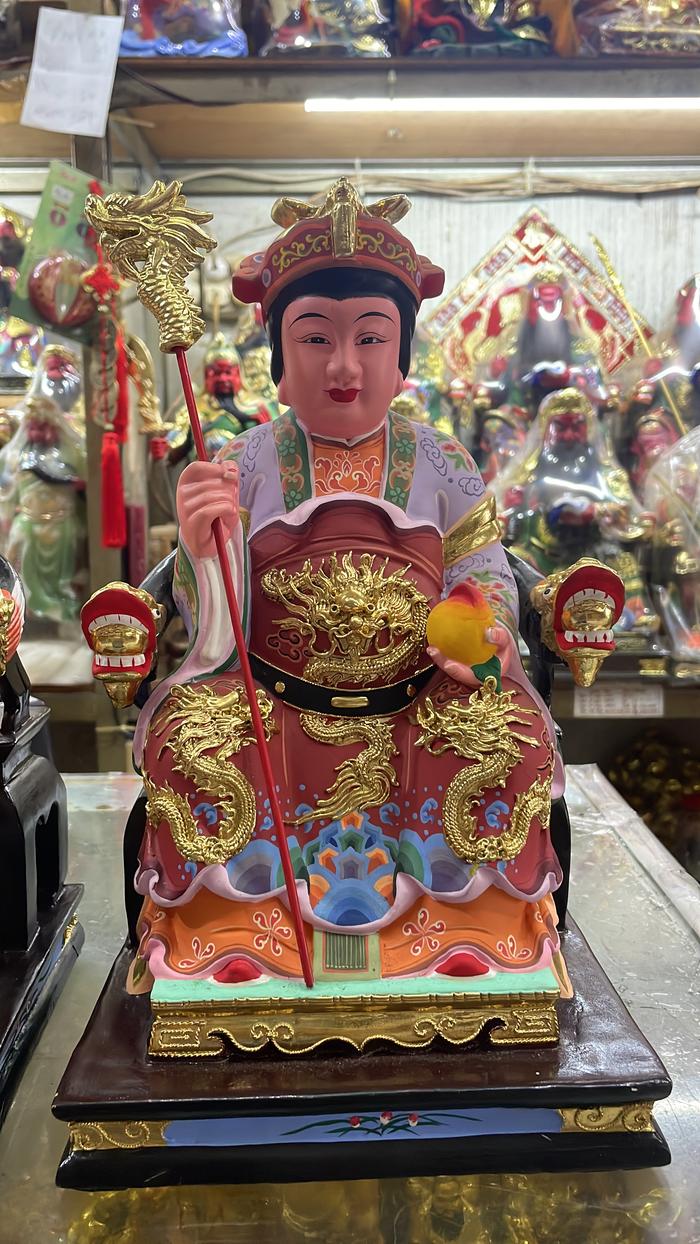 Gambar Patung dewi wang mu / ong bu niu niu 12 inch kayu dari Toko sun lie_NEW undefined Tokopedia