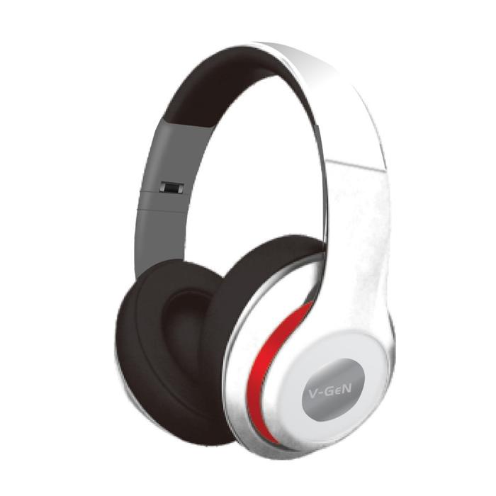 Gambar Headset V-GeN VHD1-05 Wired Extra Bass Headphone Foldable Frame VGEN - Putih dari V-GeN Indonesia Official Store undefined Tokopedia