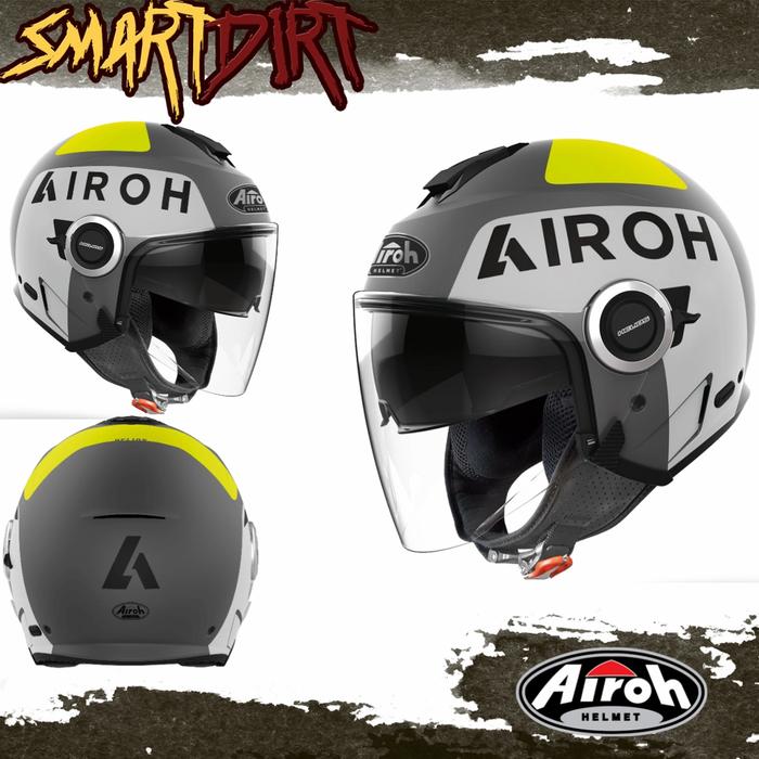 Helm Half Helm Full Face Airoh Airoh Helyos Helmet Gloss White - Main Image