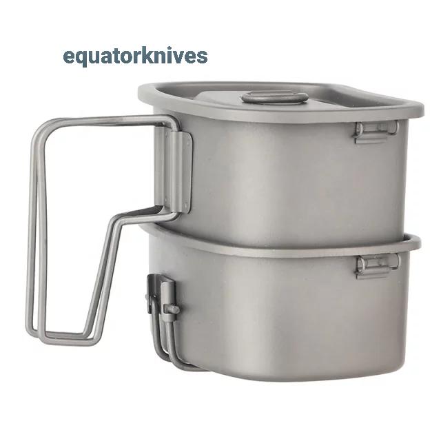 Gambar Titanium Military Canteen Camping Outdoor cookware set EK2208 dari Equator Knives undefined Tokopedia