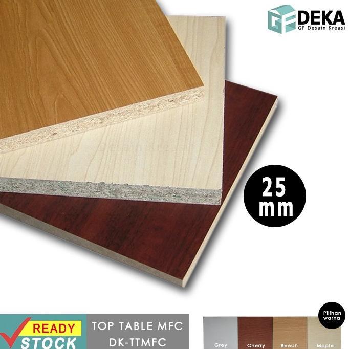 Gambar Top Table Meja Kerja Daun Meja Particle Board Mfc Melamin 25Mm - Grey, 180x60cm dari tokoberkah9991 undefined Tokopedia